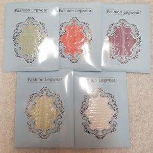 ***SET OF 5 COLORS***Fashion Legwear one size